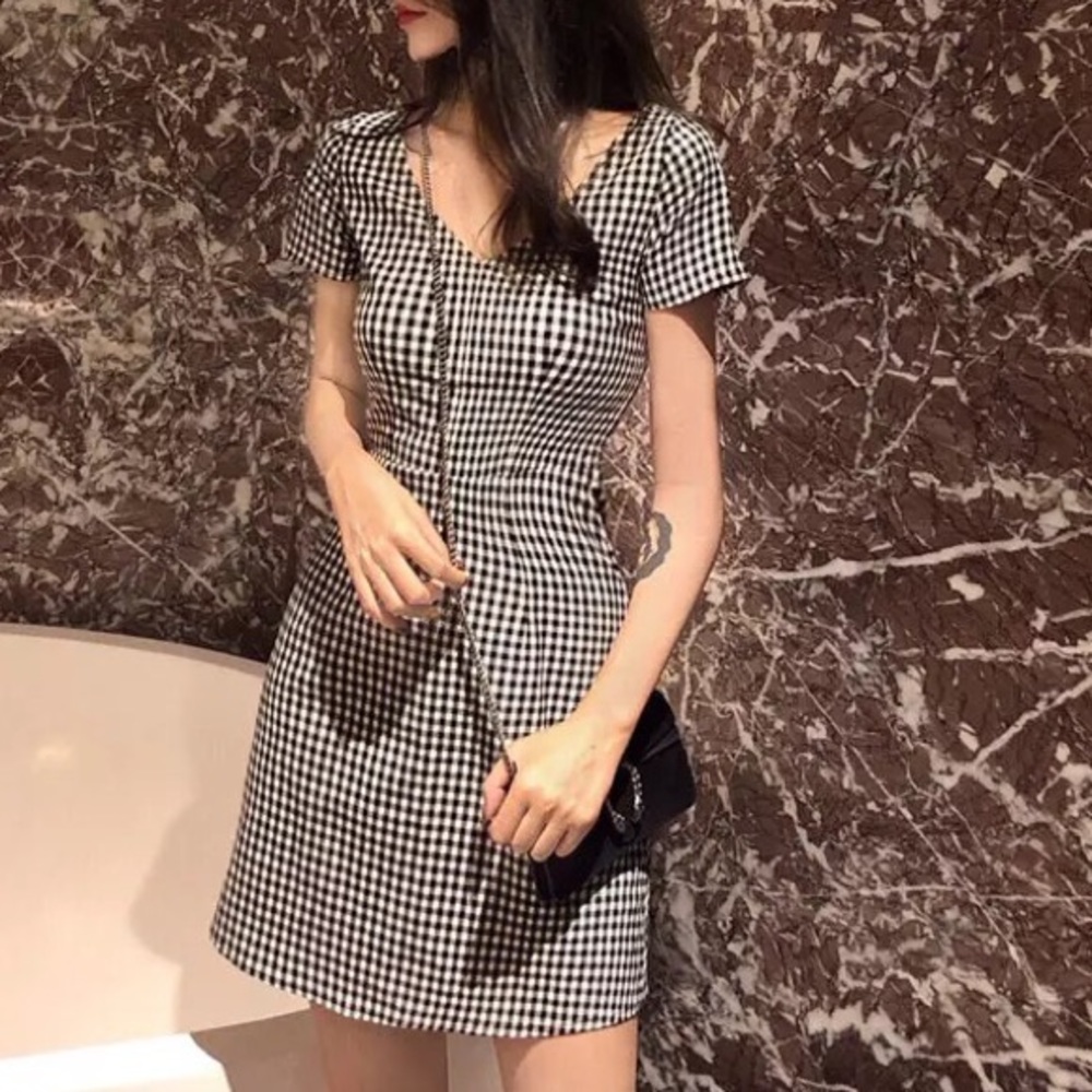 Check Pattern Dress